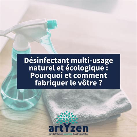 Désinfectant multi usage naturel et écologique