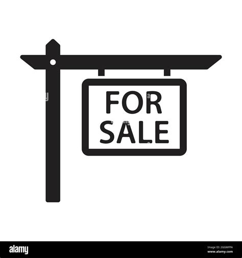 For sale house sign icon vector for graphic design, logo, website ...