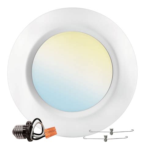 Luxrite 6 Inch Led Disk Lights 15w 5cct 2700k 5000k 1000lm Dimmable