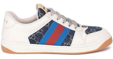 Gucci Gg Screener Sneakers In Blue For Men Lyst