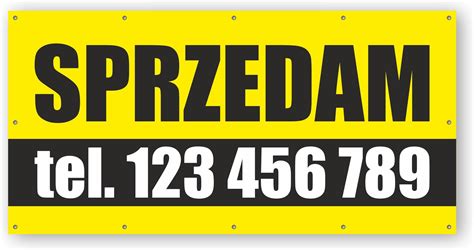 Baner Reklamowy 200x100cm Sprzedam Wynajmę Druk Uv Ceny i opinie