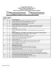 NURS 425 Head To Toe Assessment Grading Rubric 9 25 22 1 Docx Name