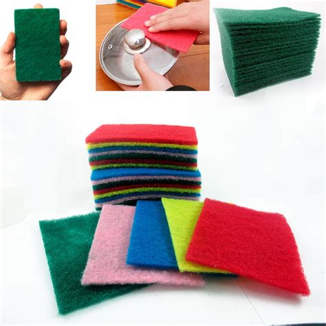 30 Ct Scouring Pads Medium Duty Home Kitchen Scour Scrub Cleanning Pad ...