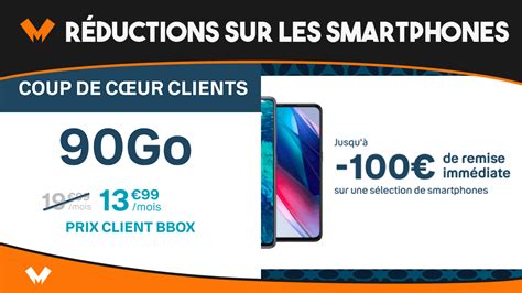 Bouygues Télécom propose jusqu à 100 de remise sur plusieurs mobiles