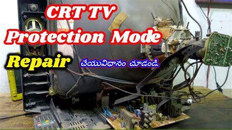 CRT TV Protection Mode Repair CRT TV On Then Automatic Off Problem