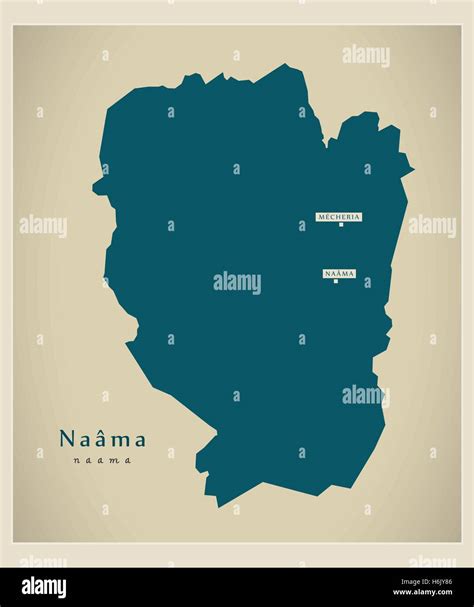 Modern Map Naama DZ Stock Vector Image Art Alamy