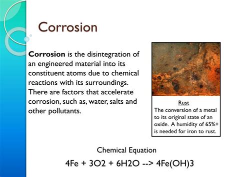 Ppt Corrosion Powerpoint Presentation Free Download Id2790471