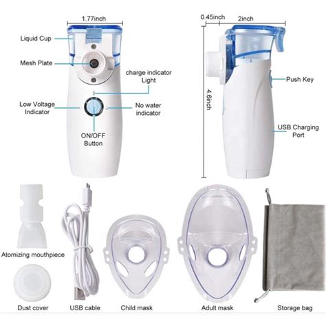 Removable Battery Portable Mesh Nebulizers Bf Mini Handheld Asthma