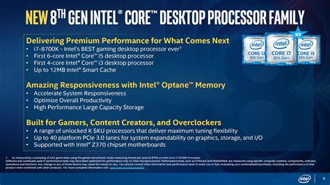 Intel Officially Announces Th Gen Coffee Lake Desktop Processors