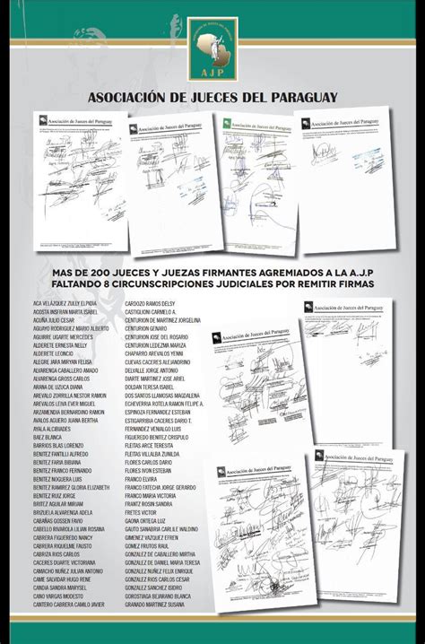 AJP La Asociación de Jueces del Paraguay peticiona compartir