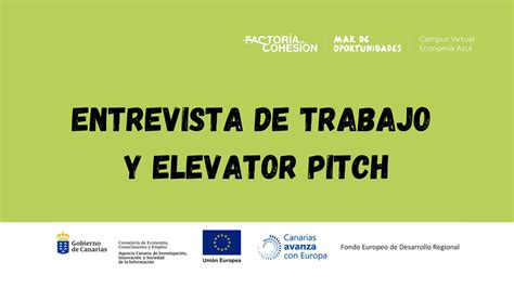 Entrevista De Trabajo Y Elevator Pitch ESEA