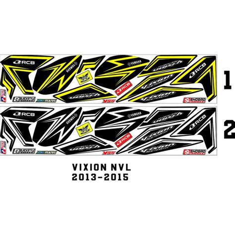 Stiker Variasu Striping Variasi Lis Motor Yamaha New Vixion Lightning