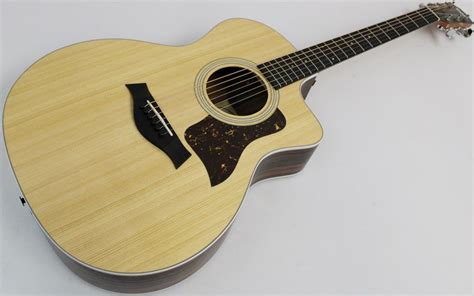 Taylor 214ce Rosewood Grand Auditorium Acoustic Electric Guitar Natural Blues Angel Music