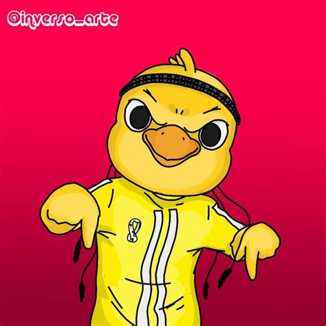 Canarinho Mascote Brasil Copa Do Mundo 2022 Mascote Do Brasil Copa