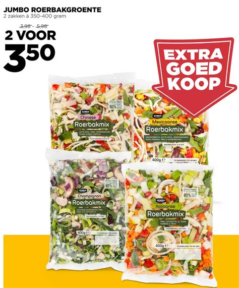 Roerbakgroente 350 400 Gram Aanbieding Bij Jumbo