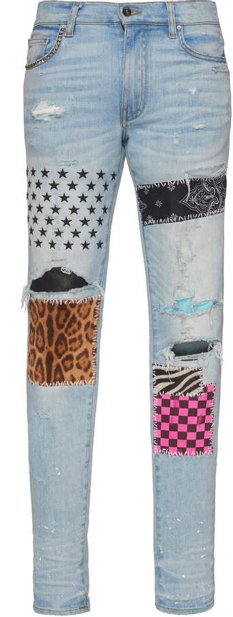 Amiri Art Patch Jean Patched Jeans Diy Patched Jeans Patched Pants Diy