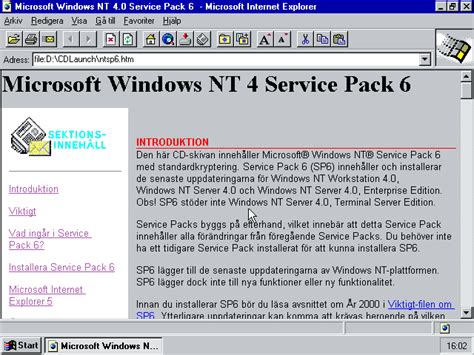 Windows NT 4.0 Service Pack 6a (Swedish) [ISO] : Microsoft : Free Download, Borrow, and ...