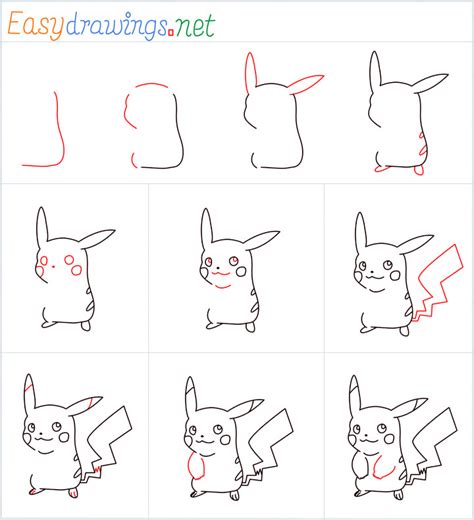 How To Draw Pikachu Step by Step- [10 Easy Phase]