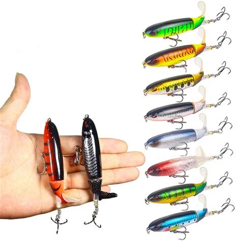 1PCS Propeller Tractor Fishing Lure 9cm 13g Whopper Popper Topwater