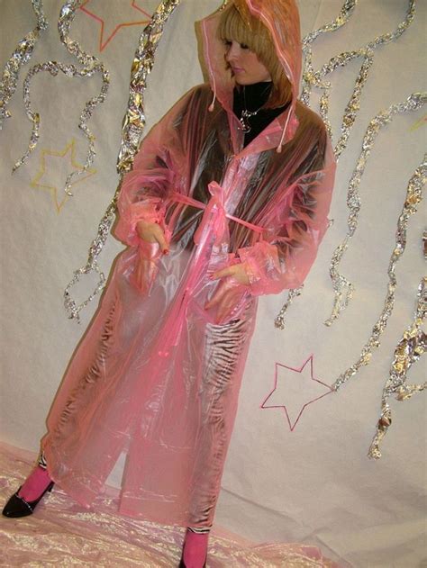 Pin By Easigolf On Plastic Raincoat Pink Raincoat Pvc Raincoat Rain