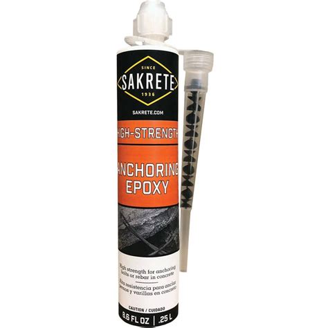 SAKRETE 8 6 Oz High Strength Anchoring Epoxy 60200050 The Home Depot