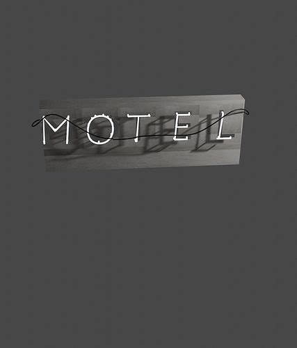 3D model Motel Neon Sign VR / AR / low-poly | CGTrader