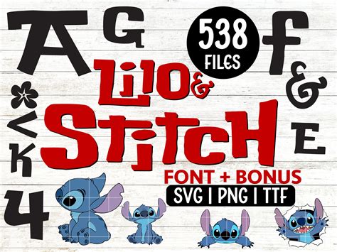 Lilo And Stitch Font Stitch Font Lilo Font Lilo And Stitch Svg Lilo ...