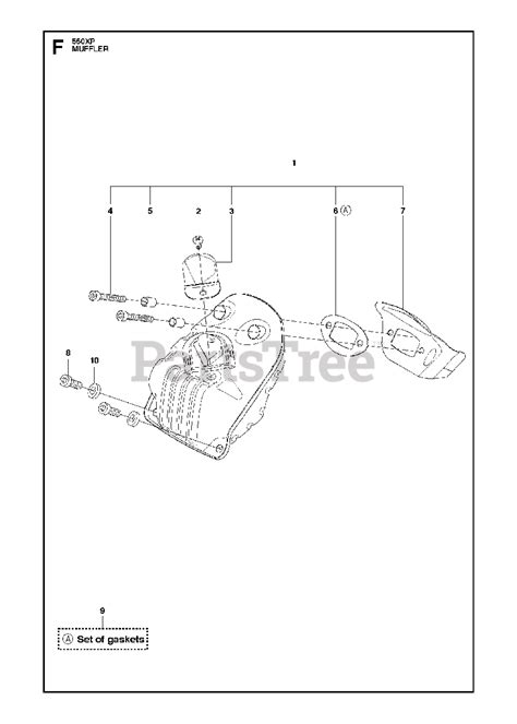 Husqvarna 550 XP - Husqvarna Chainsaw (2013-01) MUFFLER Parts Lookup ...