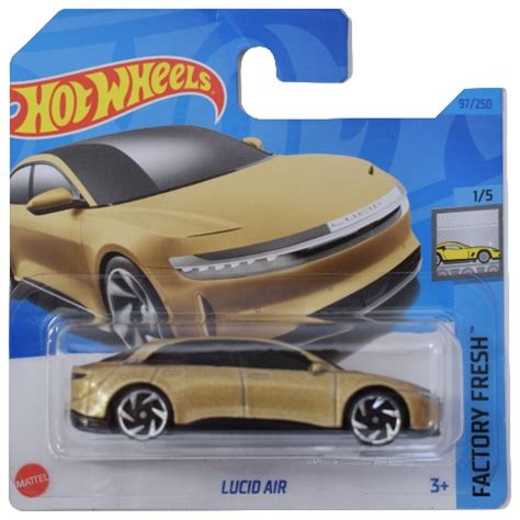 Hot Wheels Lucid Air aranysárga kisautó 1 64 Mattel vásárlás a Játékshopban
