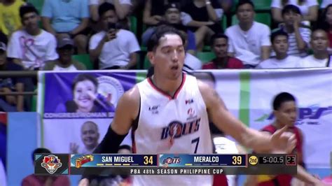 Cliff Hodge BLAZING OFFENSE For Meralco Vs San Miguel PBA SEASON 48