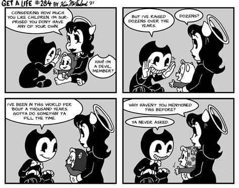 Bendy and Alice Angel in: Get a Life 284 by Negaduck9 on DeviantArt