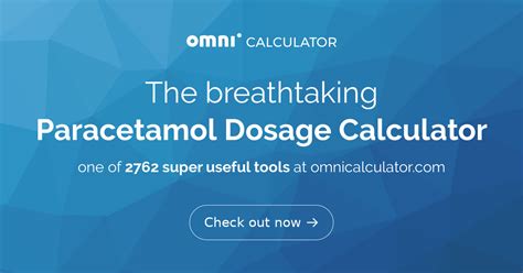 Paracetamol Dosage Calculator