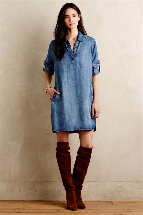 Weekend Tunic Dress Denim Tunic Dresses Denim Shirt Dress