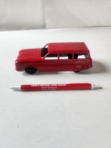 Rare Vintage Original Hubley Red Station Wagon Long