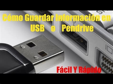 Como Guardar Un Documento En Una Memoria Usb Urban Culture El