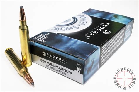 300 Win Mag 180 Grain Sp Federal Power Shok 20 Rounds