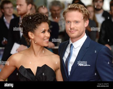 Gugu Mbatha Raw And Sam Reid Arriving At The Belle Premiere Bfi