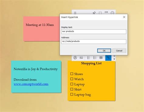 Linking One Sticky Note To Another In Windows Conceptworld Support