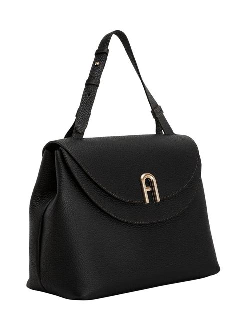 Furla Primula Borsa A Spalla In Pelle Nero Acquista A Prezzi Outlet