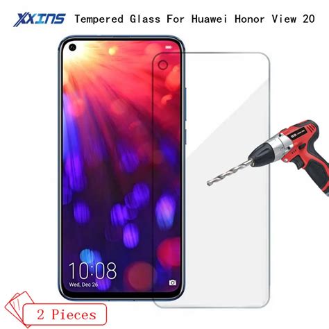 2pcs Tempered Glass For Huawei Honor View 20 V20 V 20 Smartphone Screen Protector Honor View20