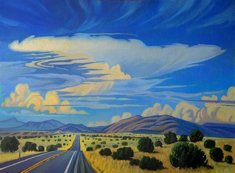 New Mexico Cloud Patterns Painting by Art West - Fine Art America