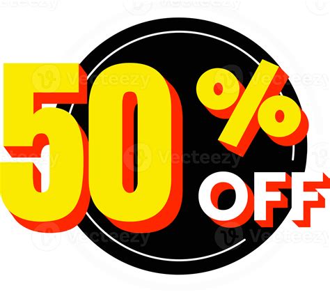 Percent Off Discount Number With Circle Element Png