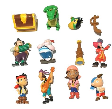 Jake and the Neverland Pirates Birthday Cake Toppers Lot of 12 - Etsy