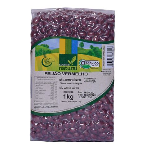 FEIJAO VERMELHO 1KG COOPERNATURAL El Cogumelo