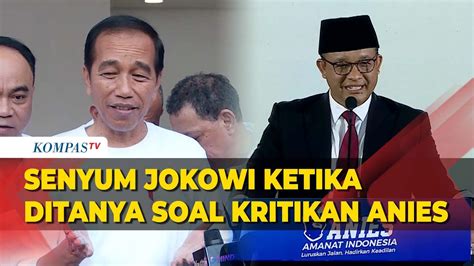 Respons Jokowi Ketika Ditanya Kritikan Anies Soal Subsidi Mobil Listrik