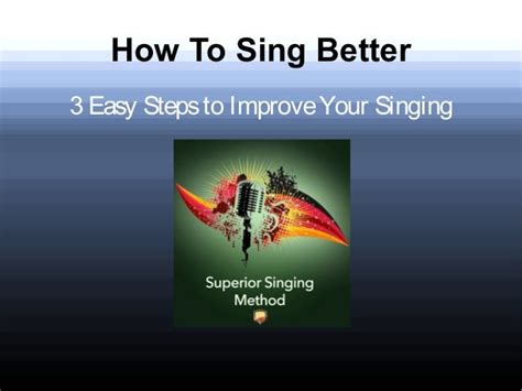 How To Sing Better