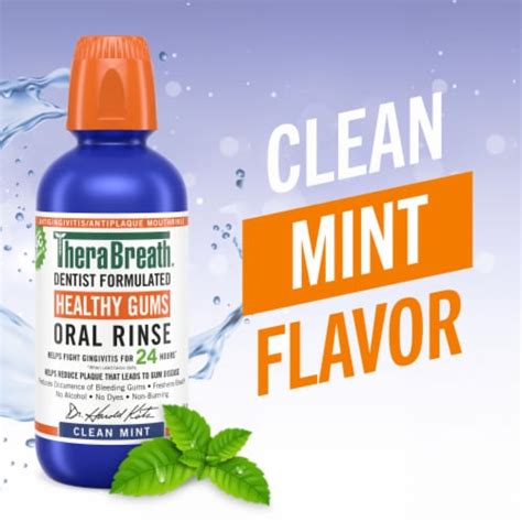 Therabreath Healthy Gums Mouthwash Clean Mint Antigingivitis Alcohol