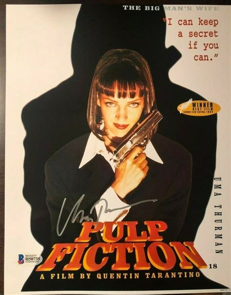 Uma Thurman Signed Autographed 8x10 Photo Pulp Fiction BECKETT