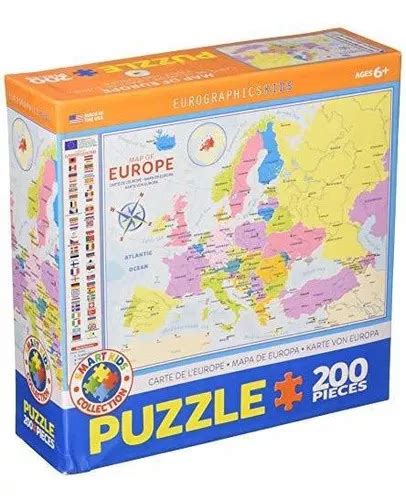 Eurographics Map Of Europe Piece Puzzle Jigsaw Piezas Mercadolibre