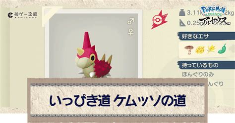 【アルセウス】いっぴき道・ケムッソの道の攻略｜サブ任務121【ポケモンアルセウス攻略wiki】 神ゲー攻略